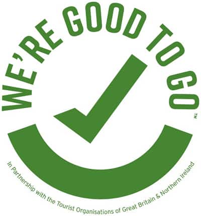 We're Good To Go government COVID-19 compliance logo